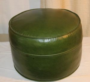 lot 193 image: Vintage Green Ottoman&nbsp