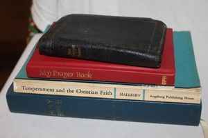 lot 241 image: Masonic bible and other religious Materials