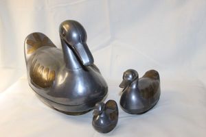 lot 346 image: Pewter Ducks