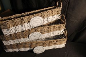 lot 308 image: Three nesting baskets unused