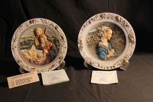 lot 402 image: Two Decroative Plates, Adoration and Limited Edition The Holy Family