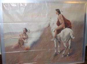 lot 500 image: Large Framed Picture