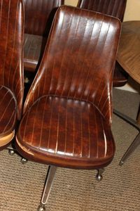 lot 639 image: Four chairs on Casters... see photos
