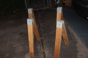lot 509 image: Two Sets Sawhorse Frames