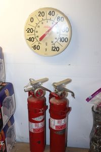 lot 542 image: Fire Extingushers and Thermomoter