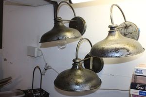 lot 550 image: Three Hanging Lights Battery Powered
