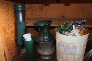 lot 554 image: Cemetary vases and more