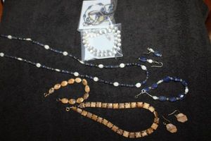 lot 373 image: Jewelry Womens Beaded Sets some Stamped 925