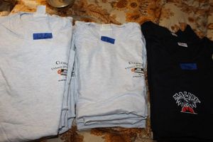 lot 653 image: 36 Total Promotional T-shirts and Tank Tops 12 Med. 12 large and 12 XL