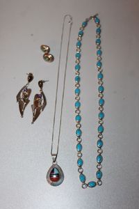 lot 53 image: Jewelry stamped 925 and sterling see below for more details