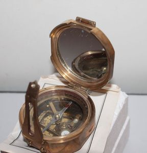 lot 101 image: Vintage Brass Compass