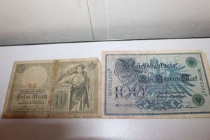 lot 8 image: Antique Paper German Money, 1906 &amp 1908