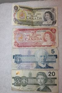 lot 119 image: Canadian Money 1973, 1974, 1986, 1991