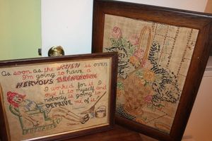 lot 167 image: Framed Needlepoint