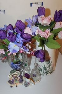 lot 176 image: Purple Painted Vase, Bell and more