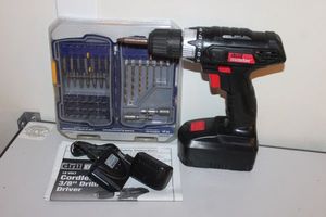 lot 207 image: Drill with Charger and unopened Kobalt drill bit set