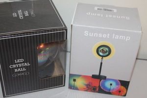 lot 220 image: Led Crystal Ball, and Led sun lamp