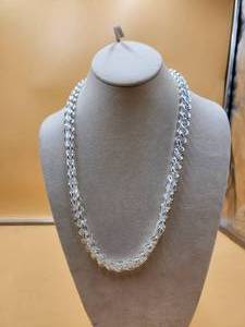 lot 51 image: Silver necklace marked .999 - jewelry