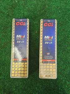 lot 8 image: Mini MAG 22 LR copper plated round nose 22 ammunition