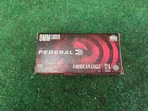 lot 15 image: 9mm Luger qty. 50 124 grain shells