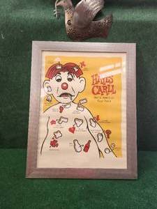 lot 44 image: Humorous Hayes Carll framed poster