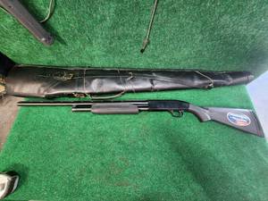 lot 159 image: Maverick by Mossberg 20-gauge shotgun with soft case