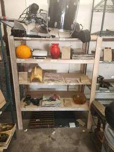 lot 147 image: Wood shelf unit - no contents