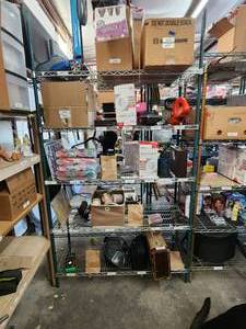lot 227 image: Metal shelf rack - no contents