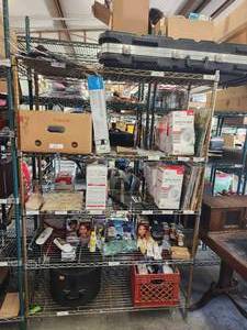 lot 246 image: Metal shelf rack - no contents