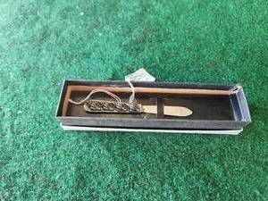 lot 262 image: Antiqued Pewter cheeseball knife by Metzke