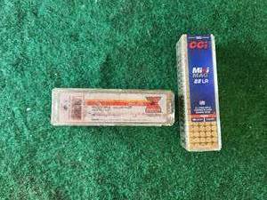 lot 264 image: 2 boxes of 22LR shells - 100 shells be box