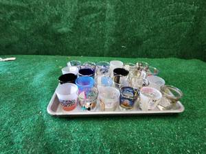 lot 370 image: Selection of collectible shot glasses