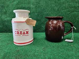 lot 399 image: Home decor. Cream jug and pitcher