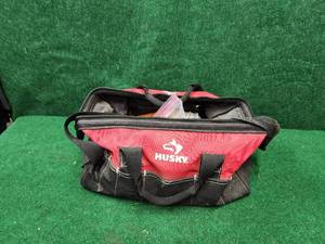 lot 439 image: Husky tool bag with contents
