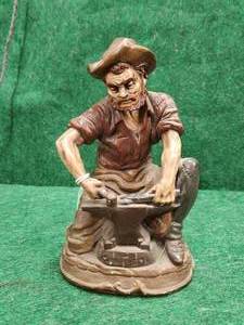 lot 482 image: Vintage black smith figurine