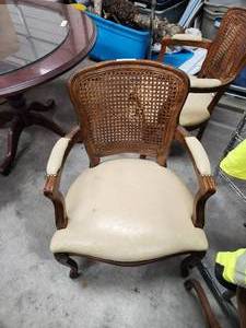 lot 649 image: Vintage French cane back chair