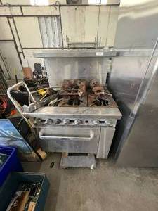 lot 603 image: Cook Rite Commercial grade S.S gas stove and oven