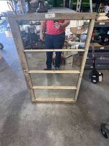lot 493 image: Vintage window mirror