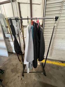 lot 563 image: Metal clothing rack