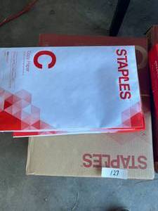 lot 127 image: Case of Staples legal copy paper - 6000 sheets