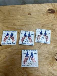 lot 545 image: Set of 4 Bicentennial coasters
