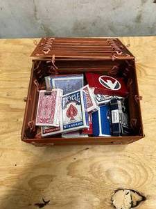 lot 524 image: Basket of playing cards
