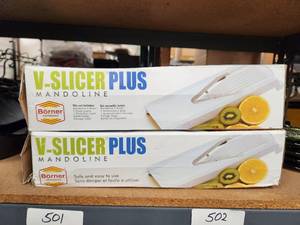 lot 501 image: Borner V-slicer Plus mandolines - qty. 2