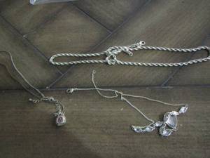 lot 274 image: silver necklaces