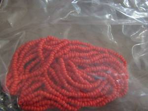 lot 231 image: red beaded womens bracelet