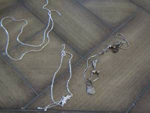 lot 259 image: baby necklace,charm necklace, silver necklace