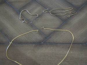 lot 242 image: gold color necklaces