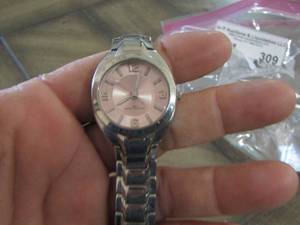 lot 309 image: stainless steel womens watch