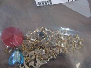 lot 115 image: necklace pendant , jeweled necklace