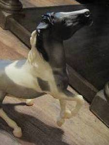 lot 2 image: Breyer horse GRAY HAWK SR  with Native American markings  2002 QVC SPECIAL